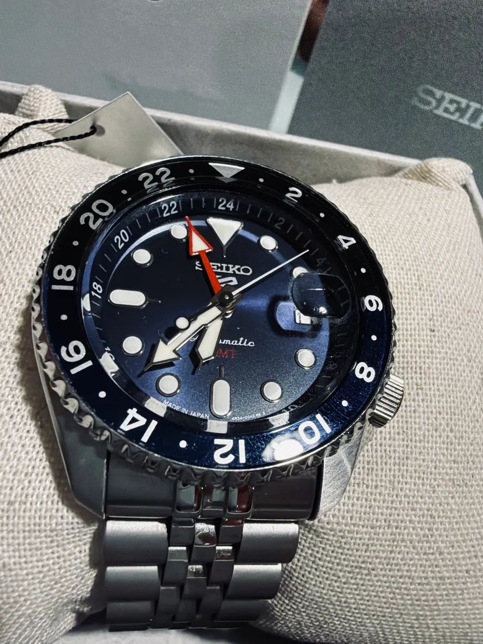 RELÓGIO SEIKO 5 SPORTS GMT BATMAN - Foto 5