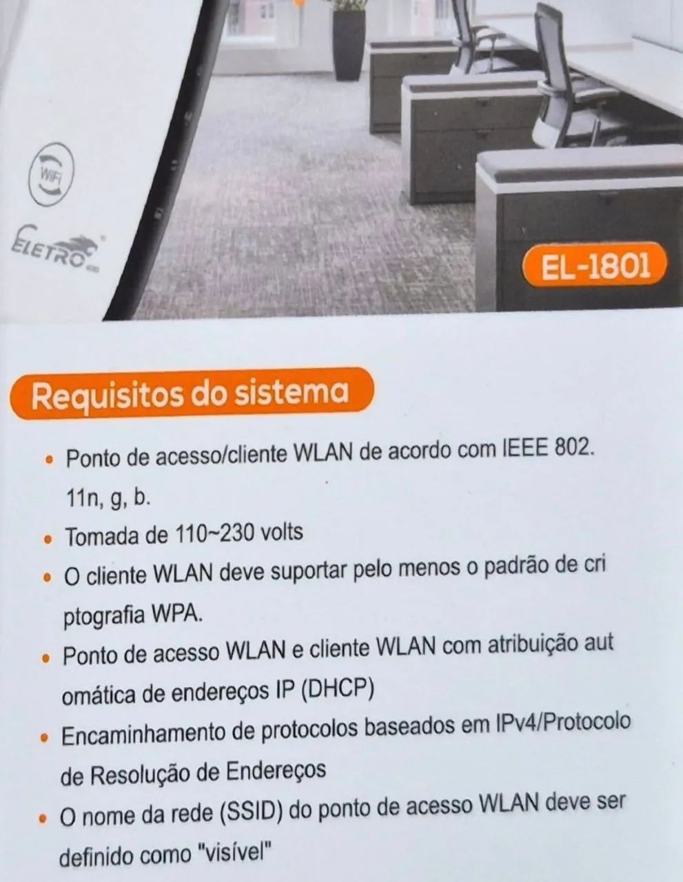 REPETIDOR DE SINAL WIFI EL-1801 - Foto 4
