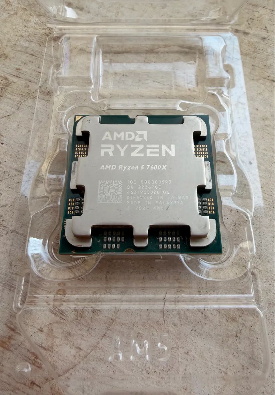 Ryzen 5 7600X AM5 - Excelente estado - Alto desempenho (DDR5