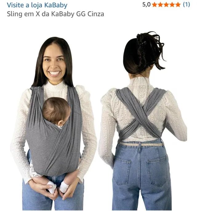 SLING CANGURU KABABY CINZA
