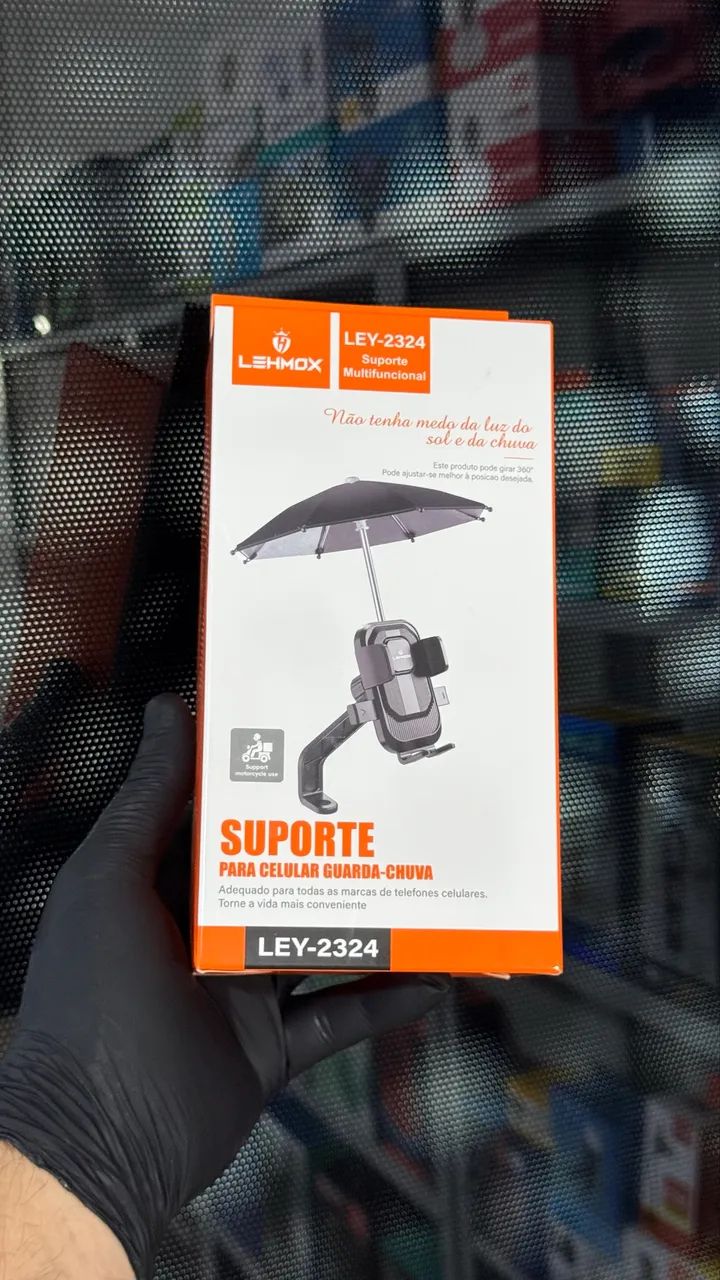 Suporte de celular para moto guarda-chuva  - Foto 2