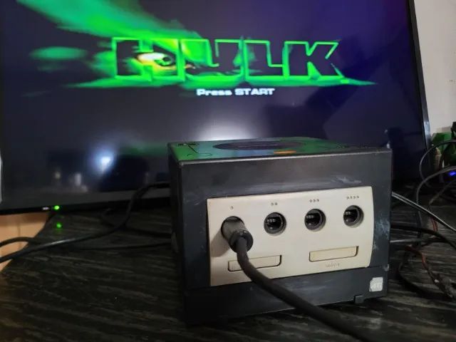Console Nintendo GameCube Preto - Funcionando + Jogo Original Hulk - Sem Acessórios - Foto 2
