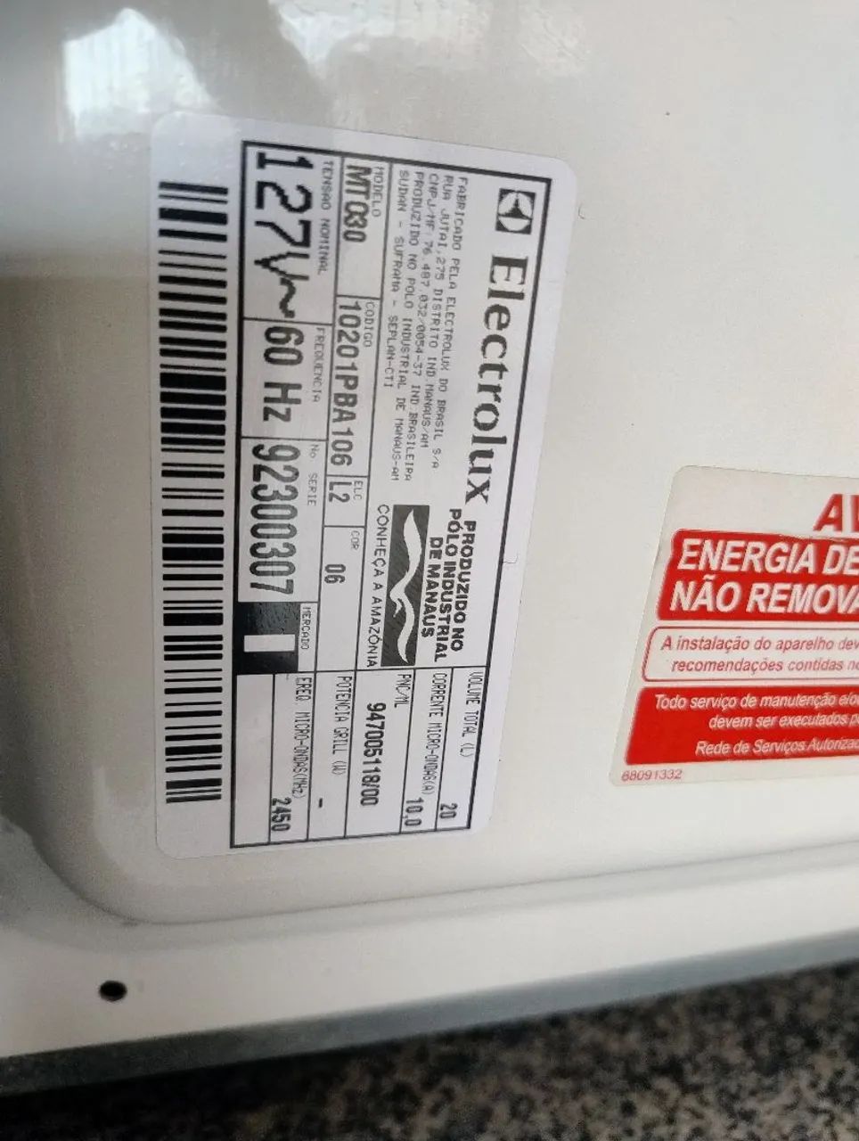 Microondas Electrolux - Para retirada de peças  - Foto 5