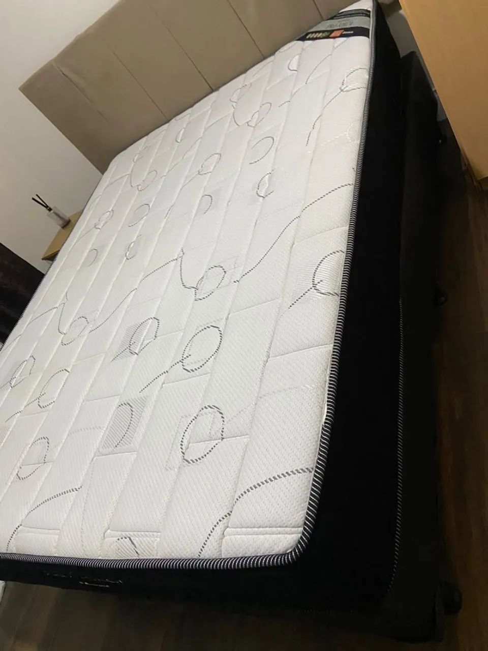 Cama Box Casal Ortobom Pró-Força - Colchão + Base, Quase Sem Uso - Foto 5