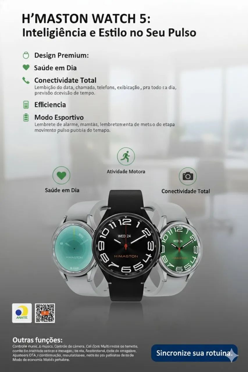 ? NOVIDADE: Smartwatch H'Maston Watch 5!