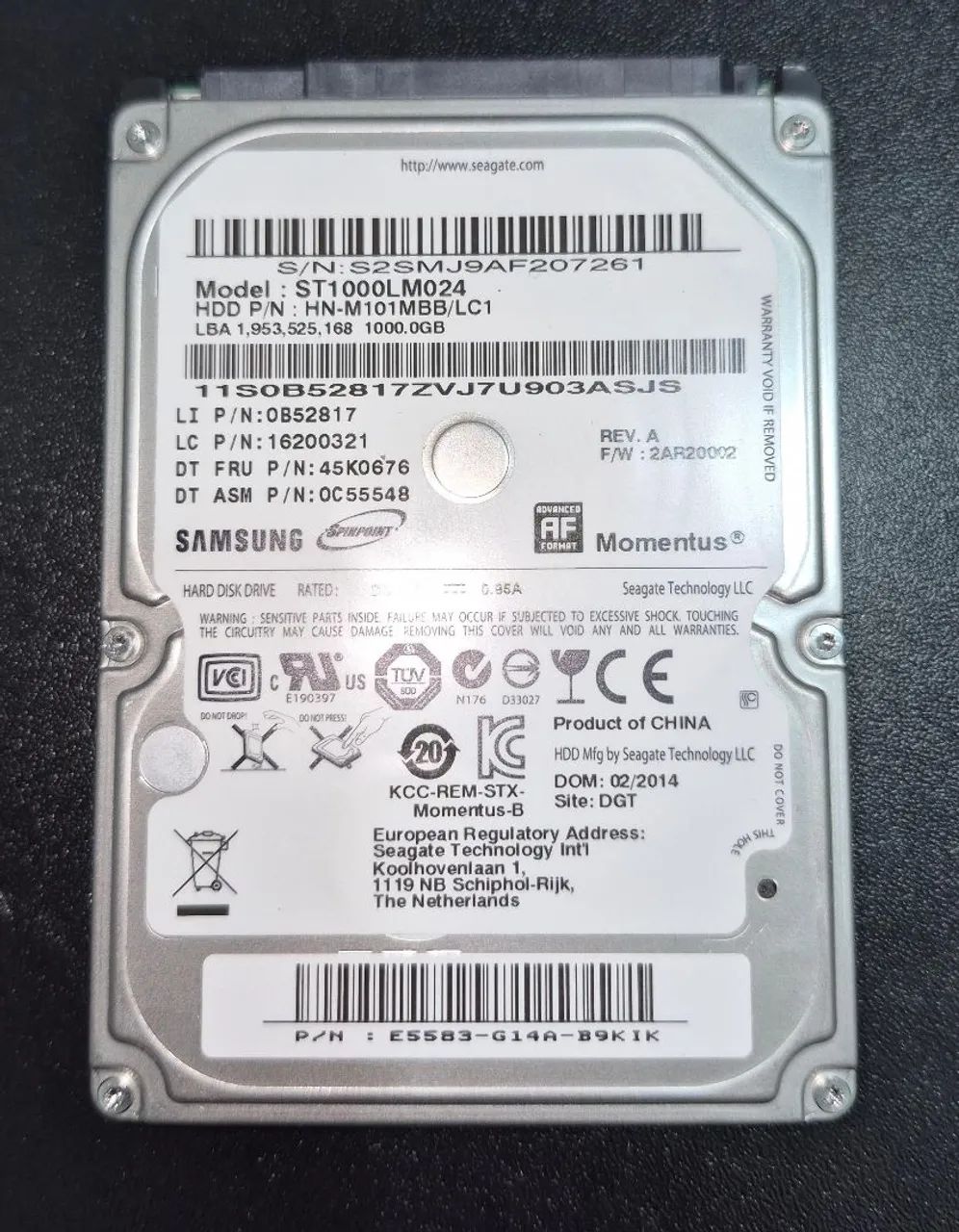 HD Samsung 1TB 