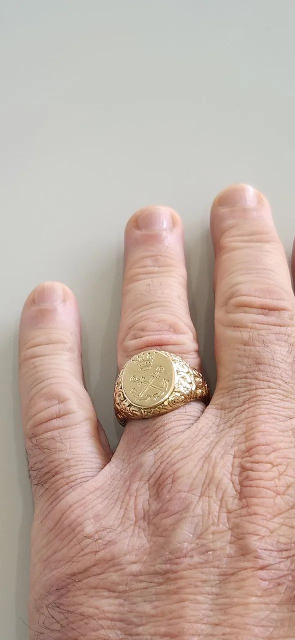 Anel Artesanal em Ouro 18k - Foto 5