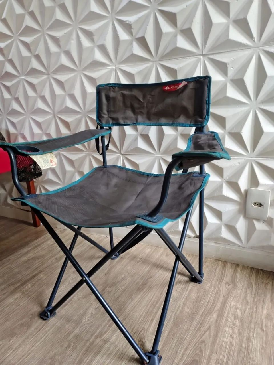 Cadeira Dobrável Camping com Apoio de Braços Quechua - Foto 3