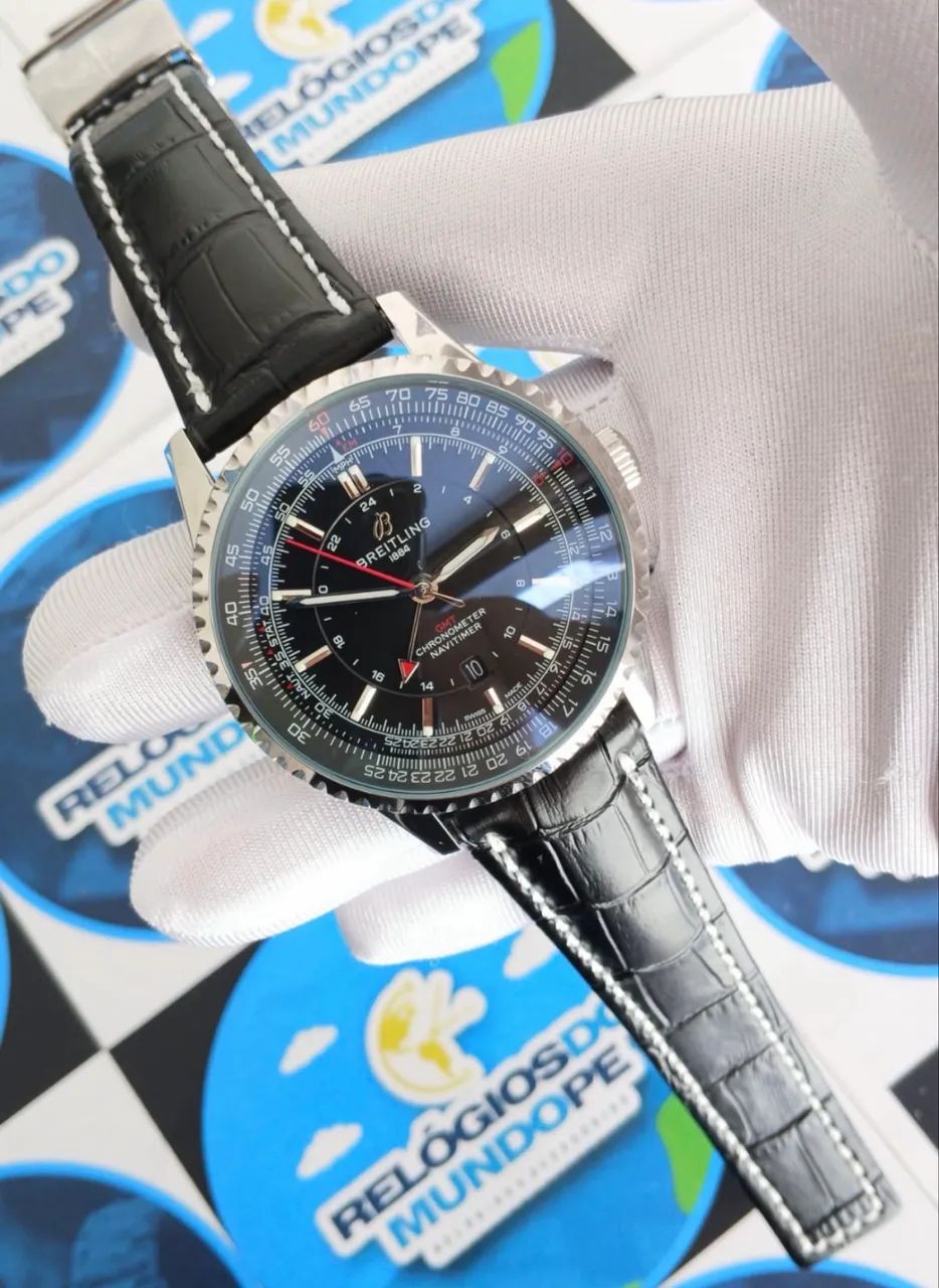 RELÓGIO BREITLING NAVITIMER GMT AUTOMÁTICO - Foto 3