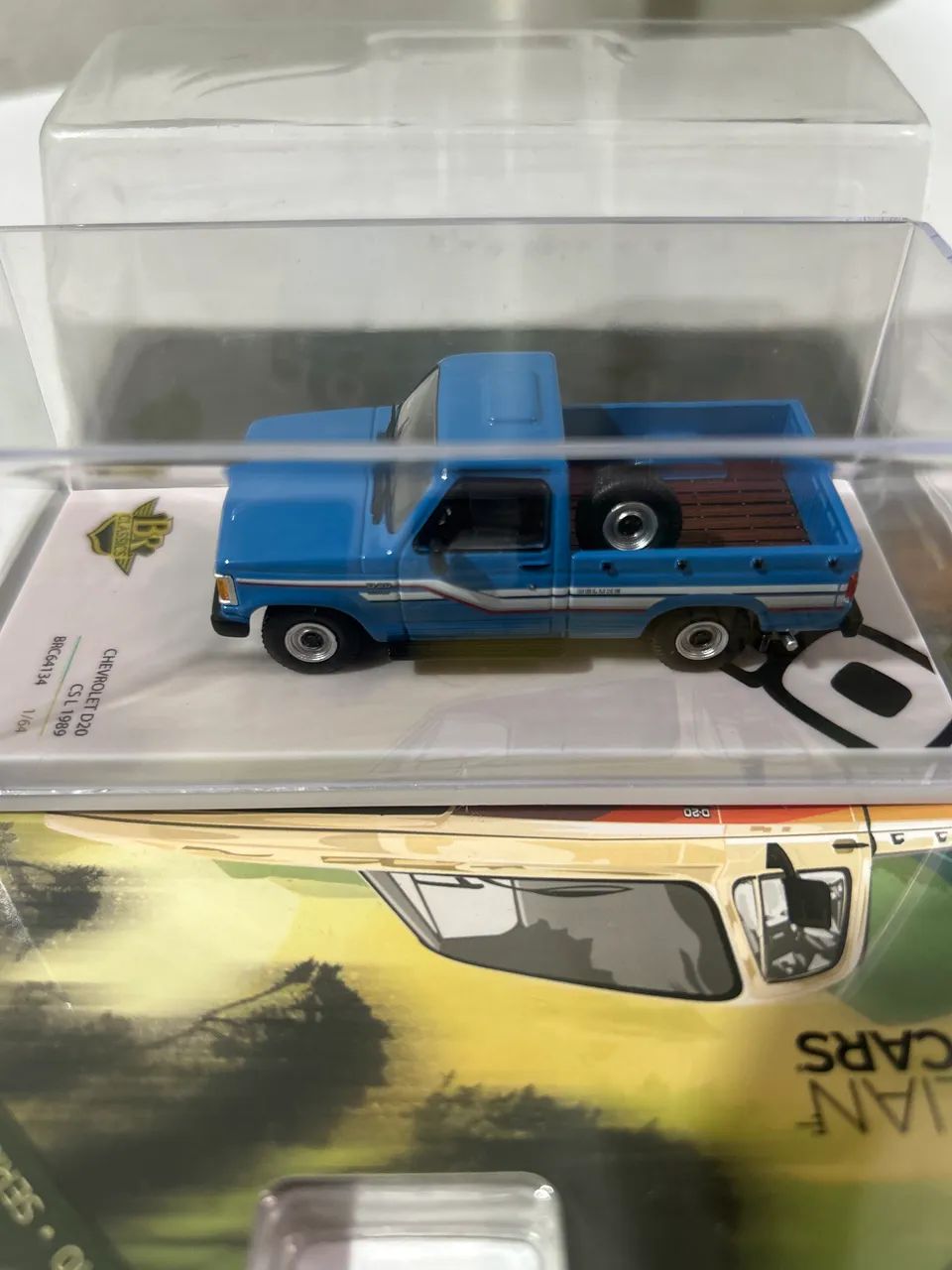 Picape Chevrolet D20 CS L Azul - 1/64 - Br Classics - Foto 2