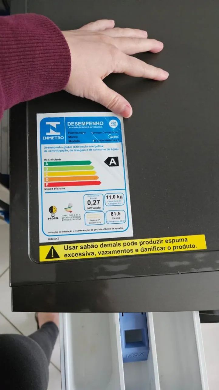 Lava e Seca Midea MF200 11kg/7kg Titanium 220V - Excelente Estado - Foto 4