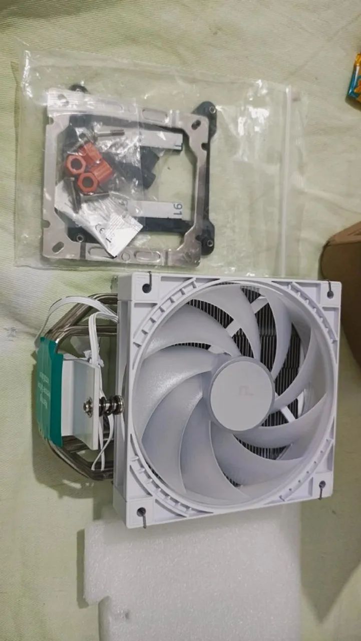 Air Cooler DeepCool Ag400 ARGB V2 BRANCO - Foto 4