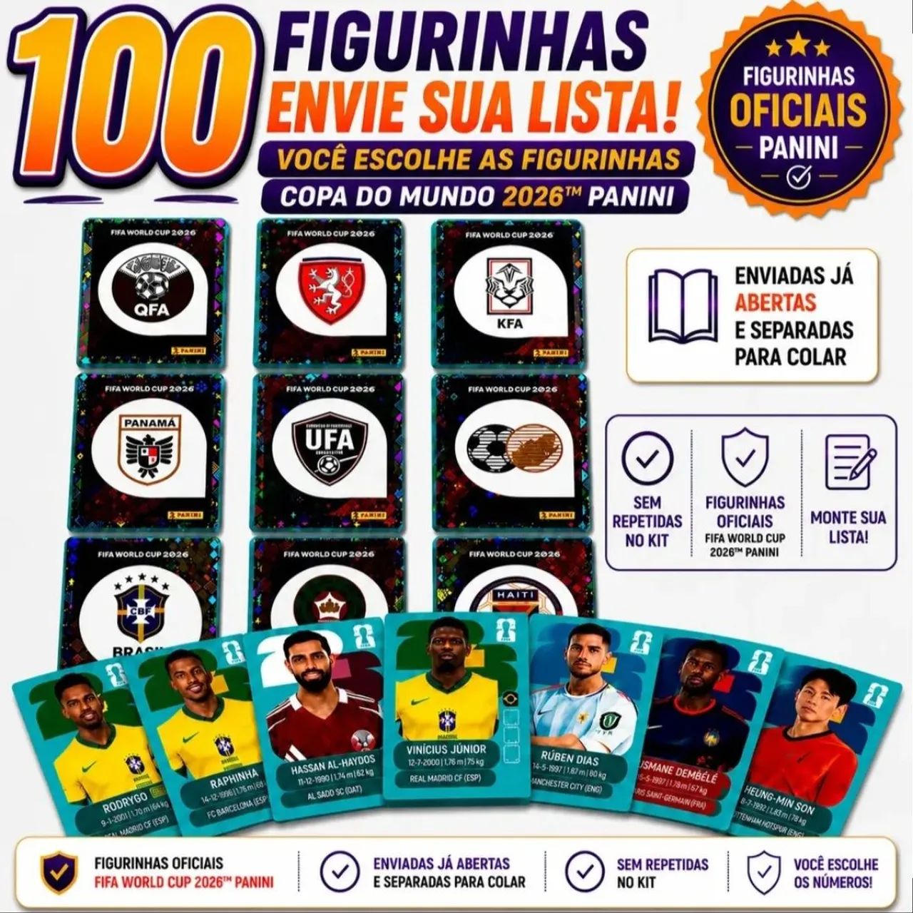 Complete seu album da copa 2026 Panini