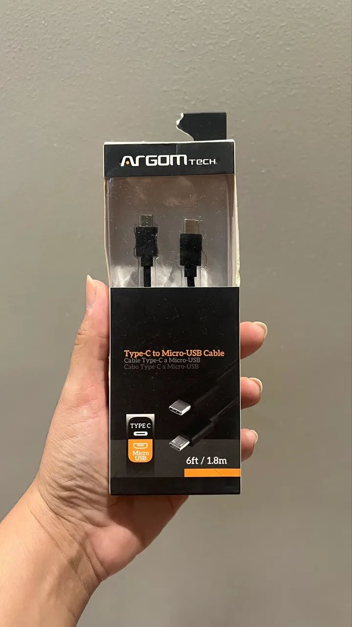Cabo Argom Tech USB-C para Micro-USB (1,8 m)
