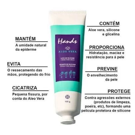 Creme Luva de Silicone 100g Hinode, 2 unidades podendo escolher a fragrância. - Foto 4