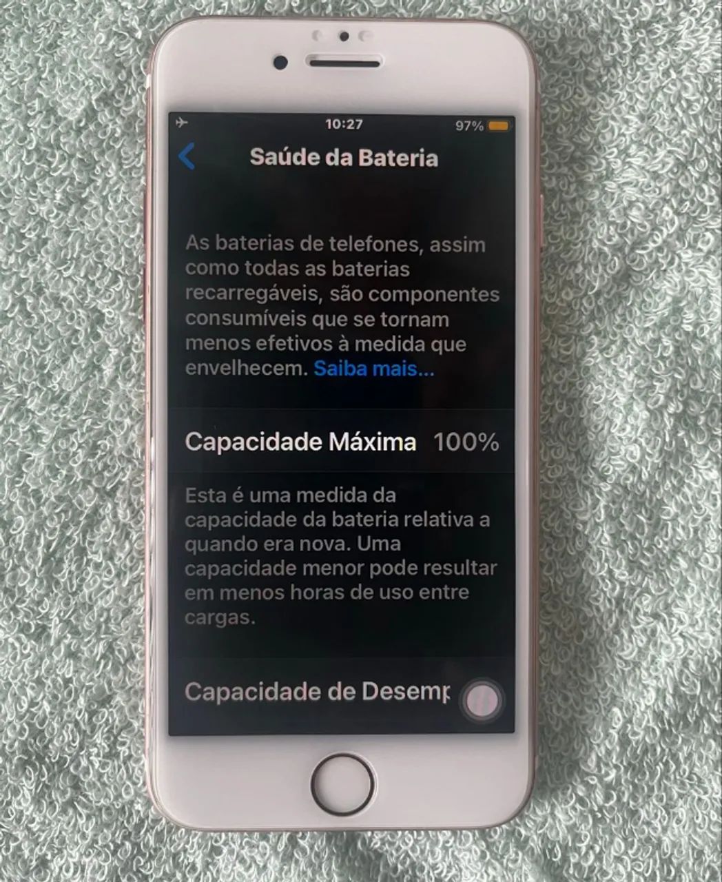 iphone 7 rose 128gb bateria 100%  - Foto 4