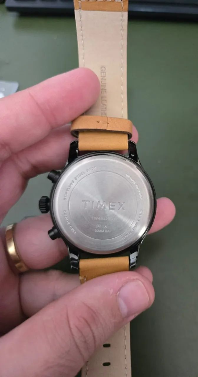relógio timex expedition cronógrafo couro - Foto 2