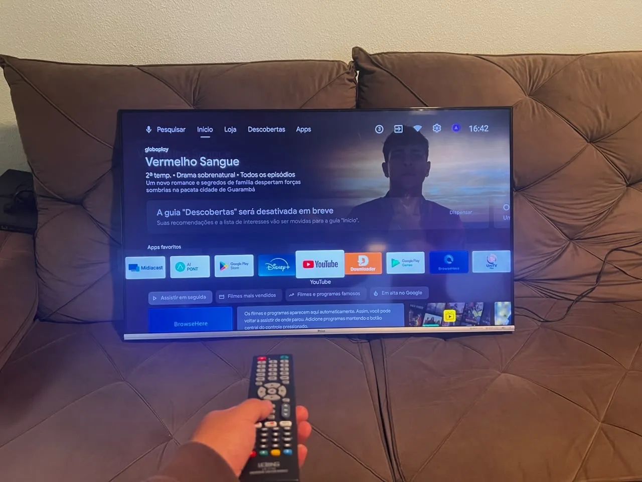 Smart TV Philco 50 Polegadas 4K Android TV Funcionando Perfeitamente - Foto 4