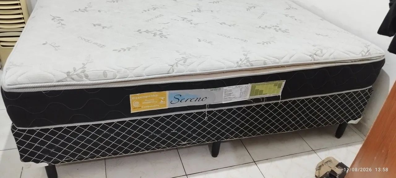 CAMA BOX 158x198x025 CM, EM ÓTIMO ESTADO - Foto 3