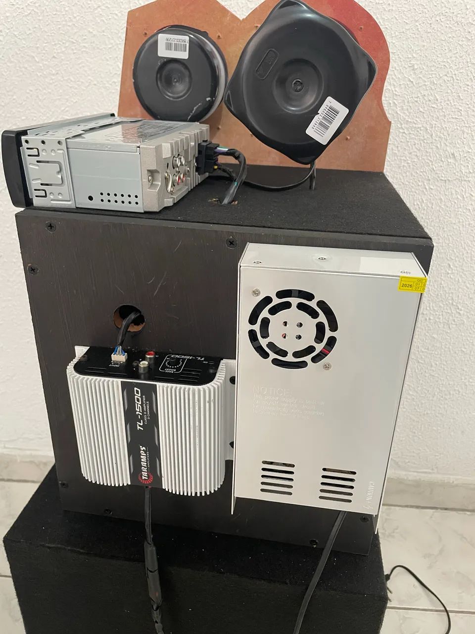 Som quadriway 12 polegadas completo com modulo, fonte e toca cd com bluetooth  - Foto 4