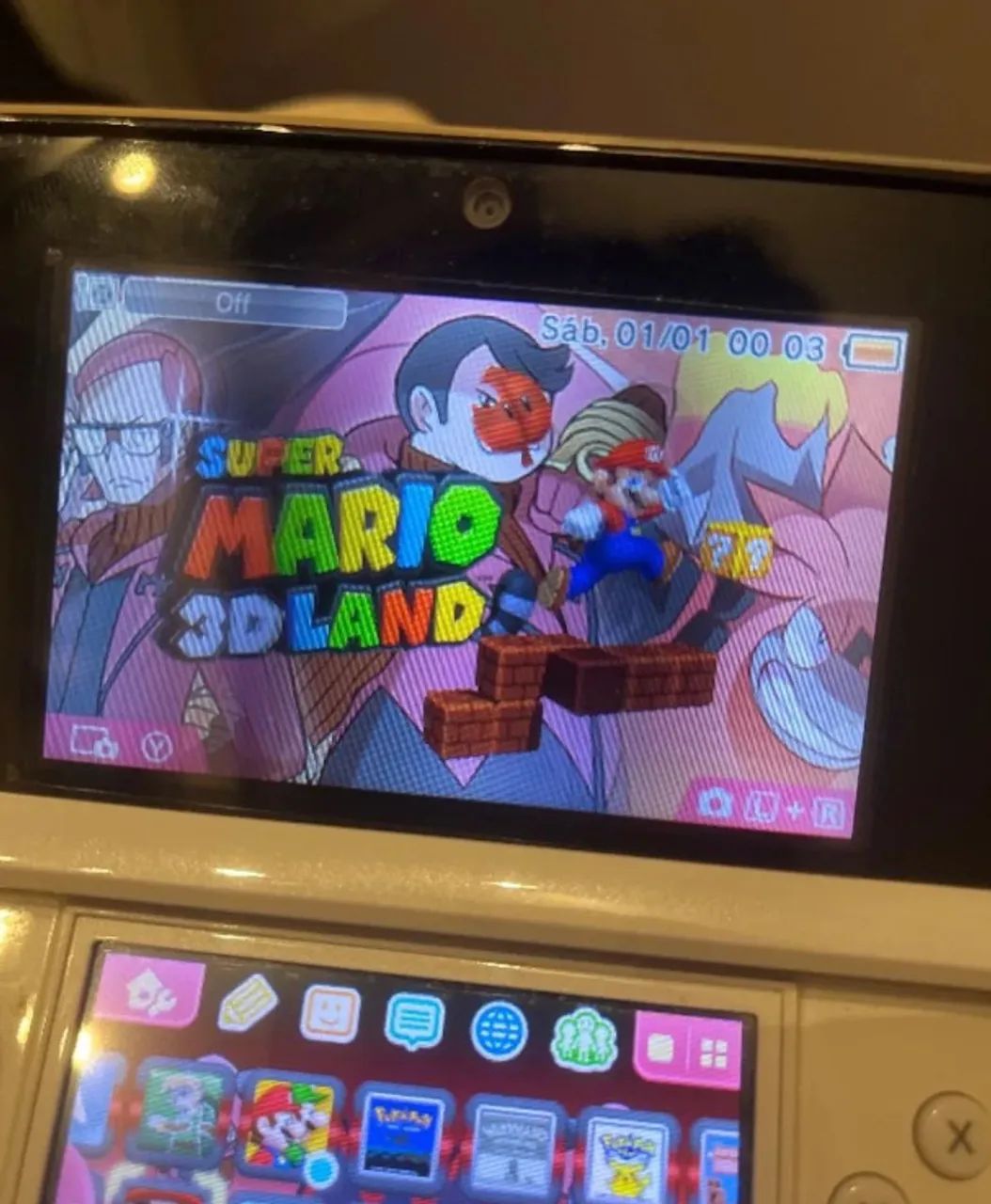 Nintendo 3DS Desbloqueado 16GB + caneta + carregador + todos os jogos de 3DS - Foto 4