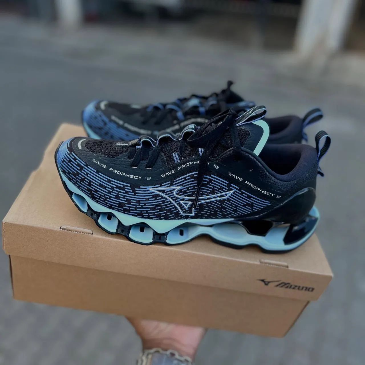 mizuno prophecy 13 azul e preto original  - Foto 2
