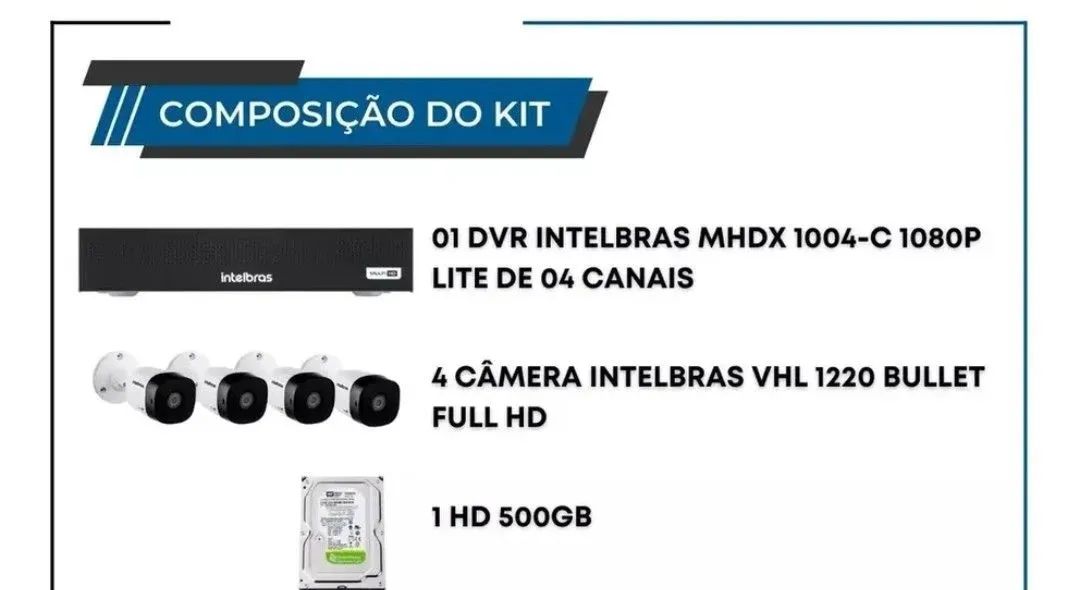 Kit cameras Intelbras 