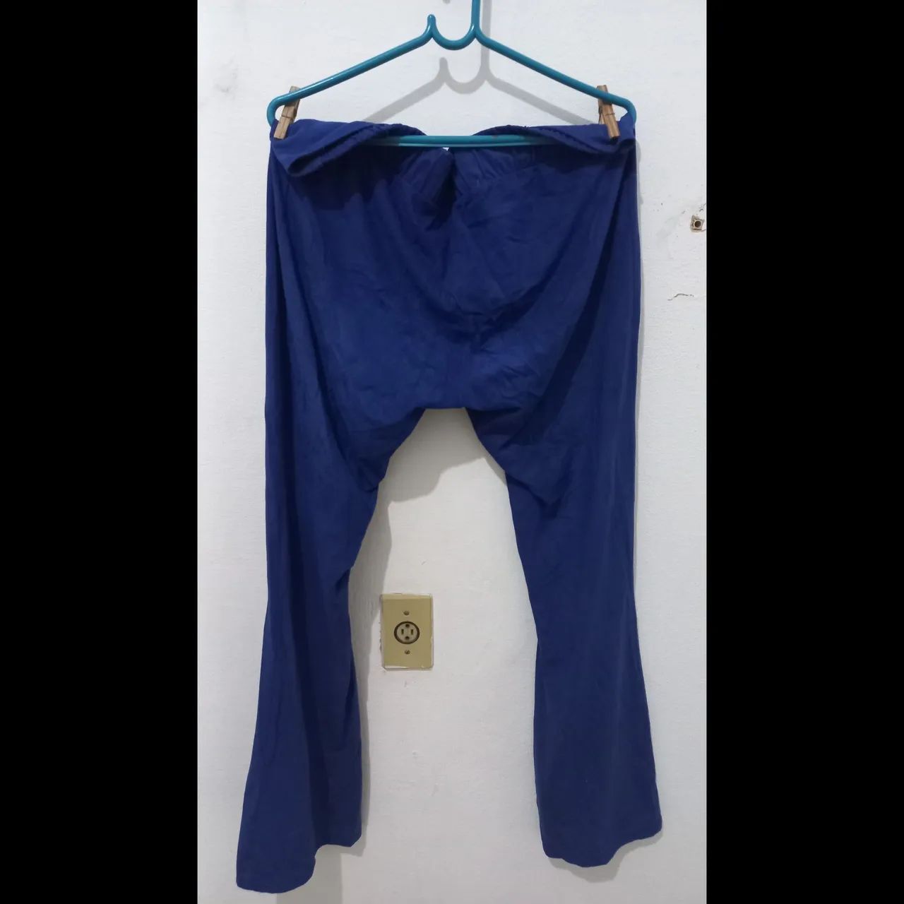 Calça Legging de Veludo Azul - Foto 3