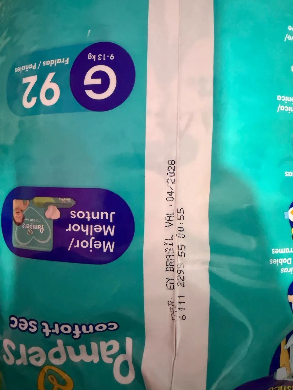 Pampers confort sec g 92