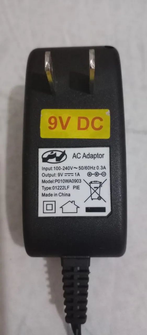 Fonte de Alimentação 9v DC
