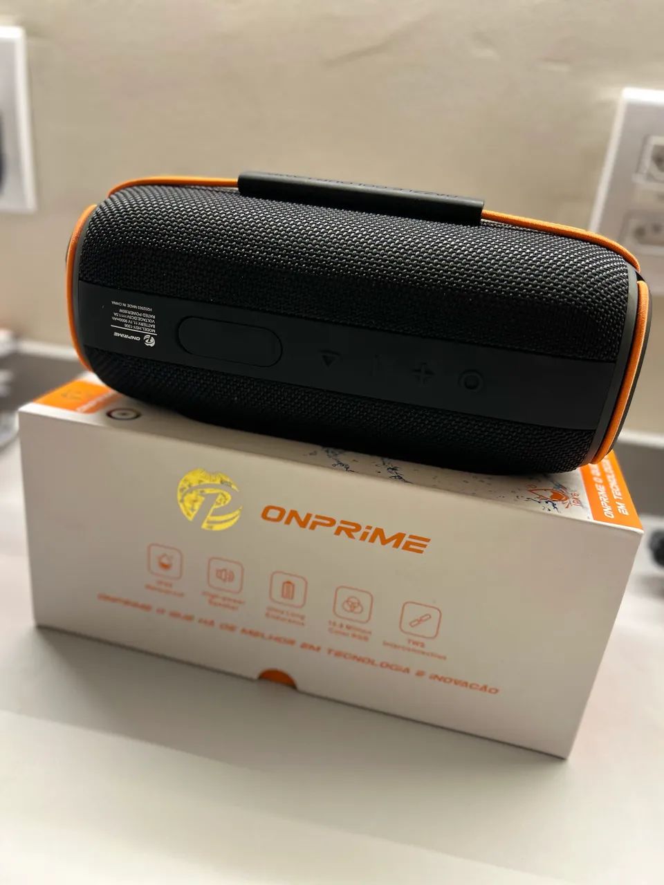 Caixa De Som 60w Bluetooth Com Led Wireless resistente á água  Cor Preto - Foto 4