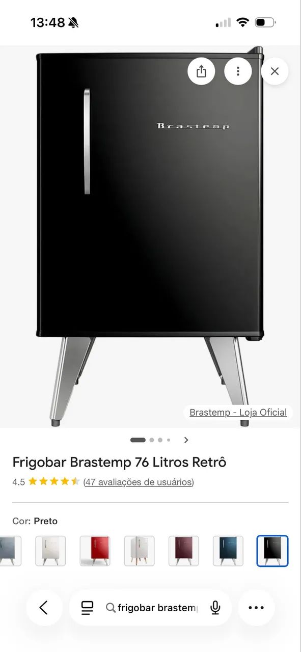 Frigobar Brastemp retrô