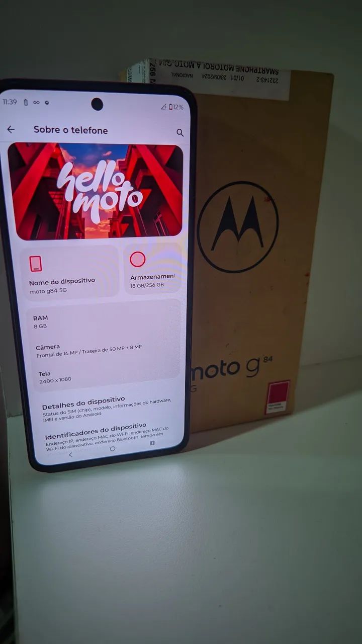 MOTOROLA G84 NA CAIXA COMPLETO 