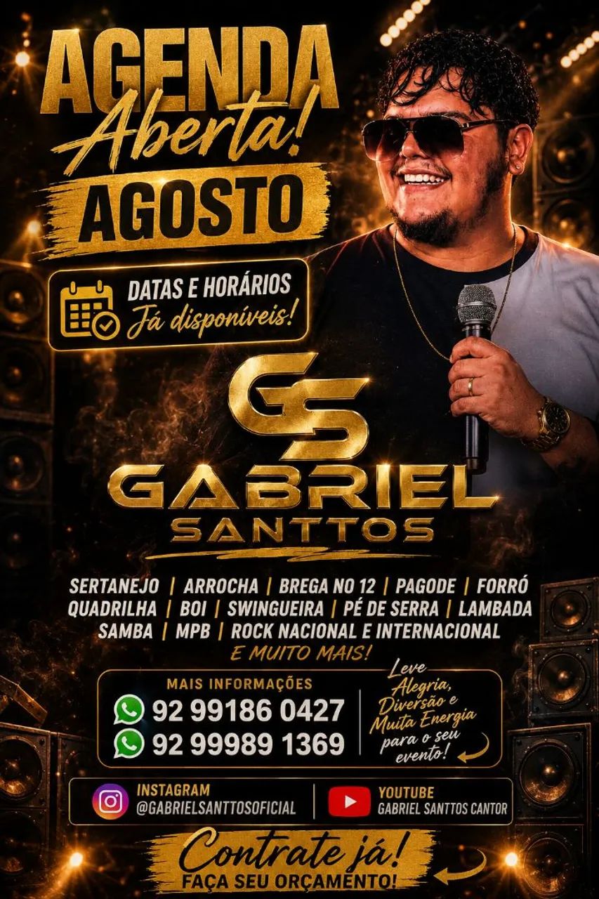 CANTOR PARA SUA FESTA