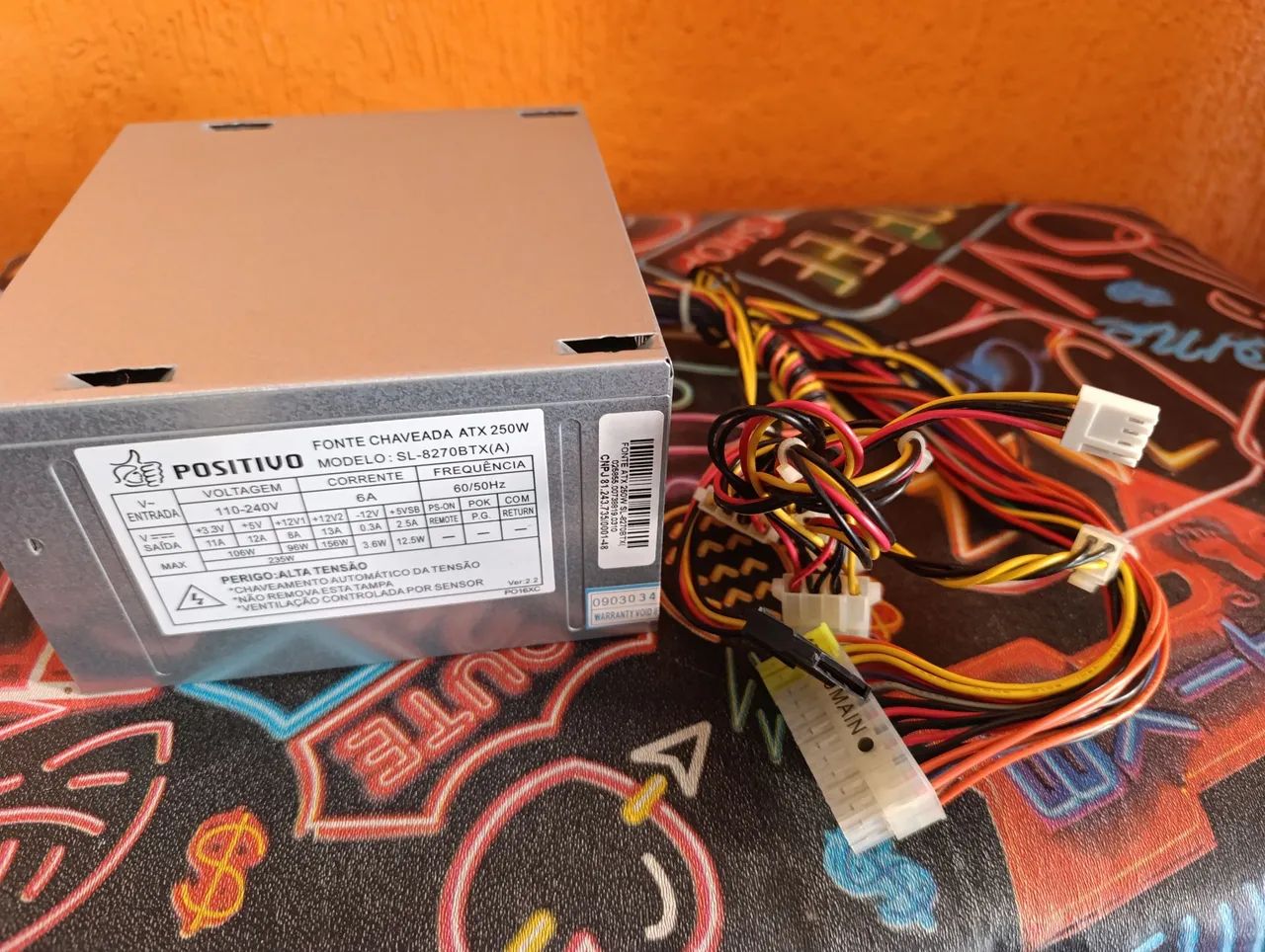 Fonte Positivo 250 Wats Para PC - Foto 2