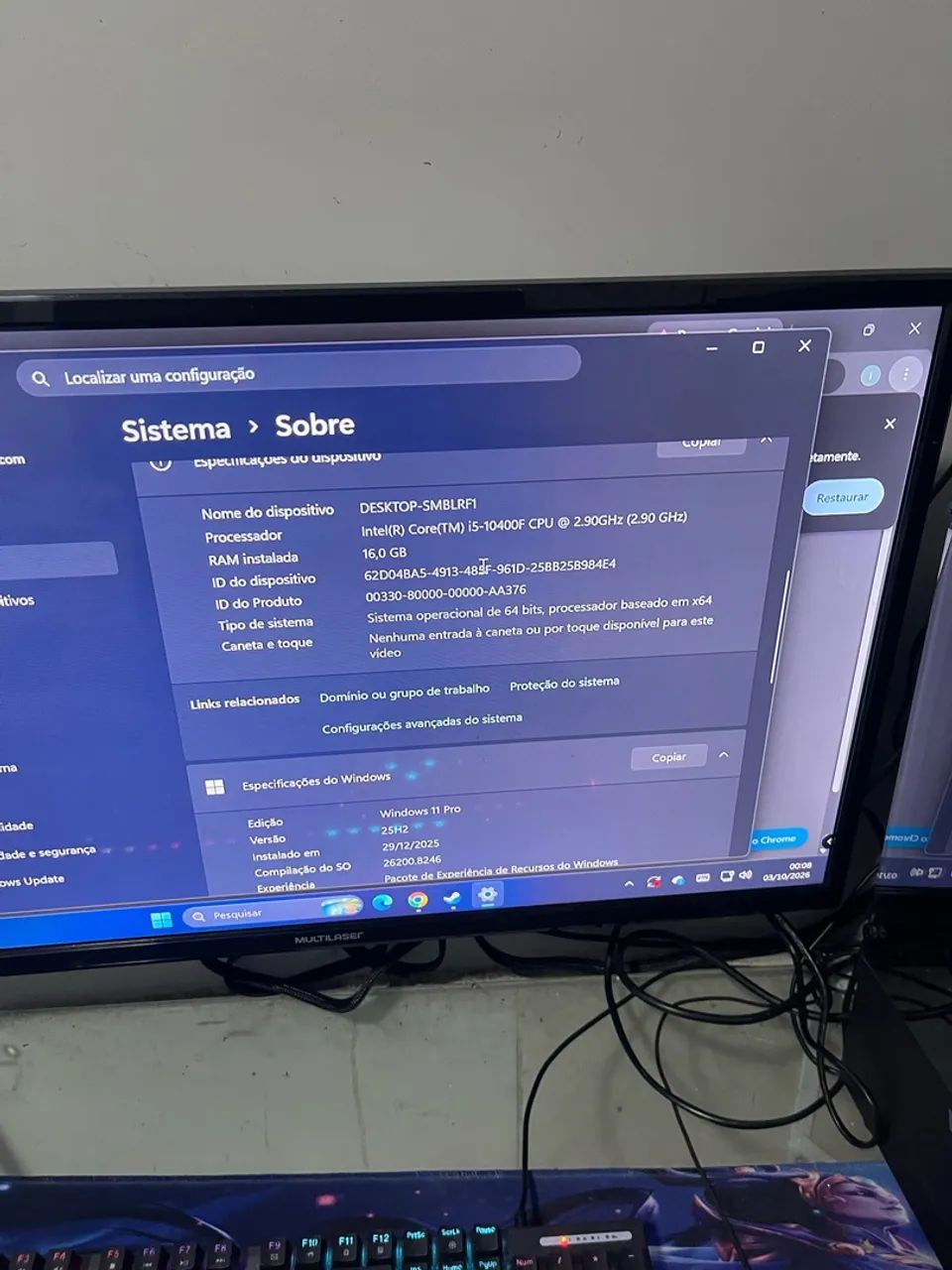 PC GAMER COMPLETO ( troco em ps5 )  - Foto 5