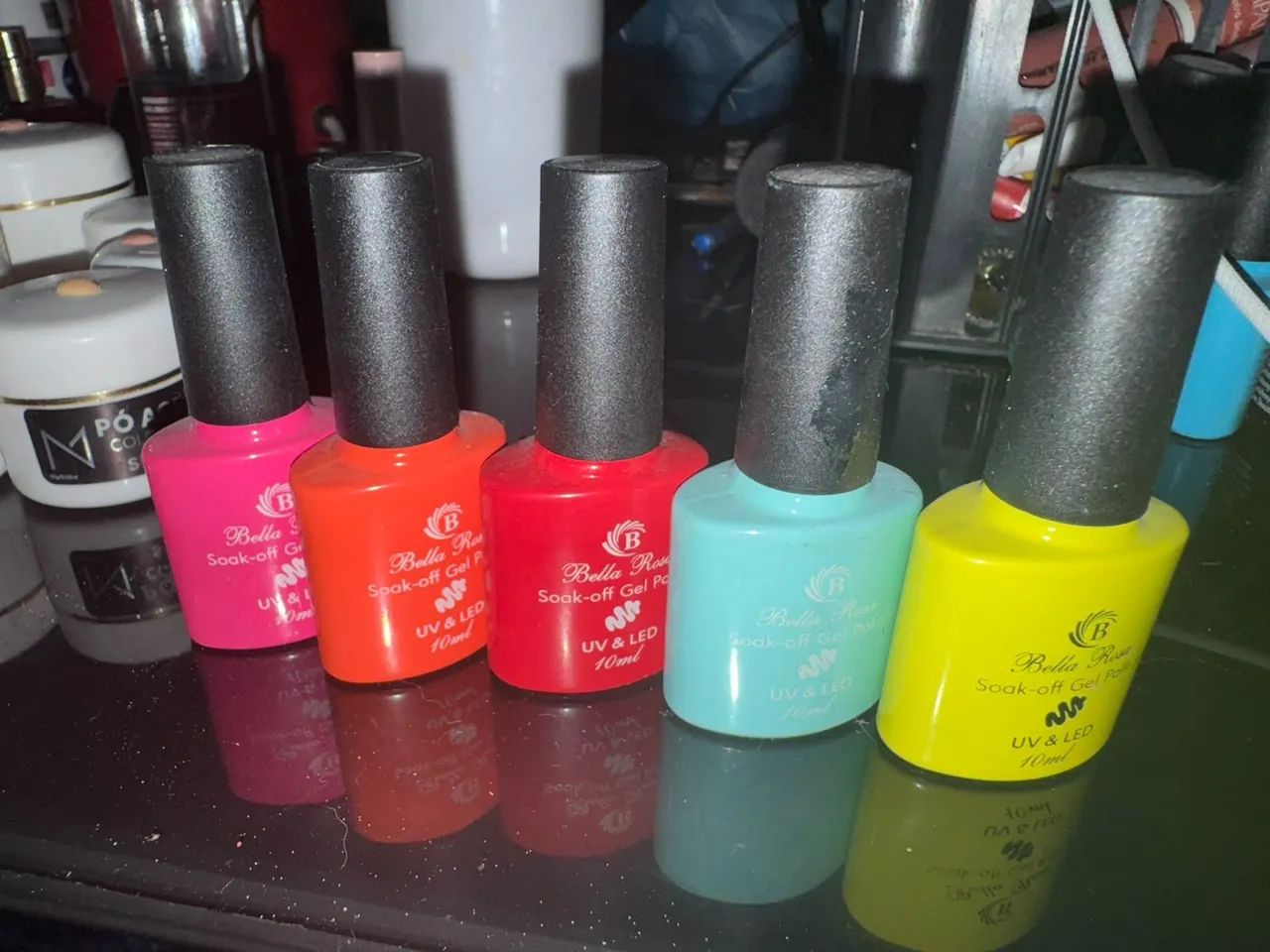 Esmalte em gel.