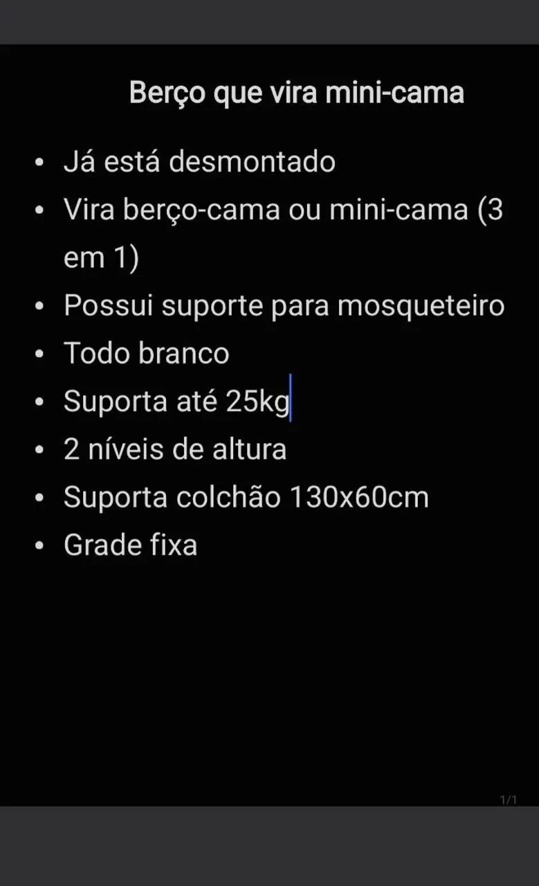 Berço que vira mini-cama 3 em 1 - Foto 4