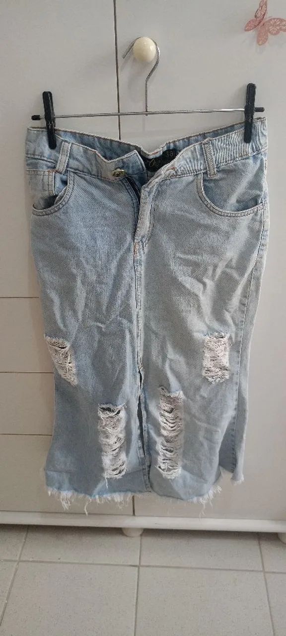 Saia jeans 