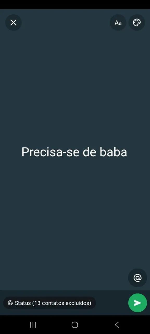 Precisa-se de uma baba 