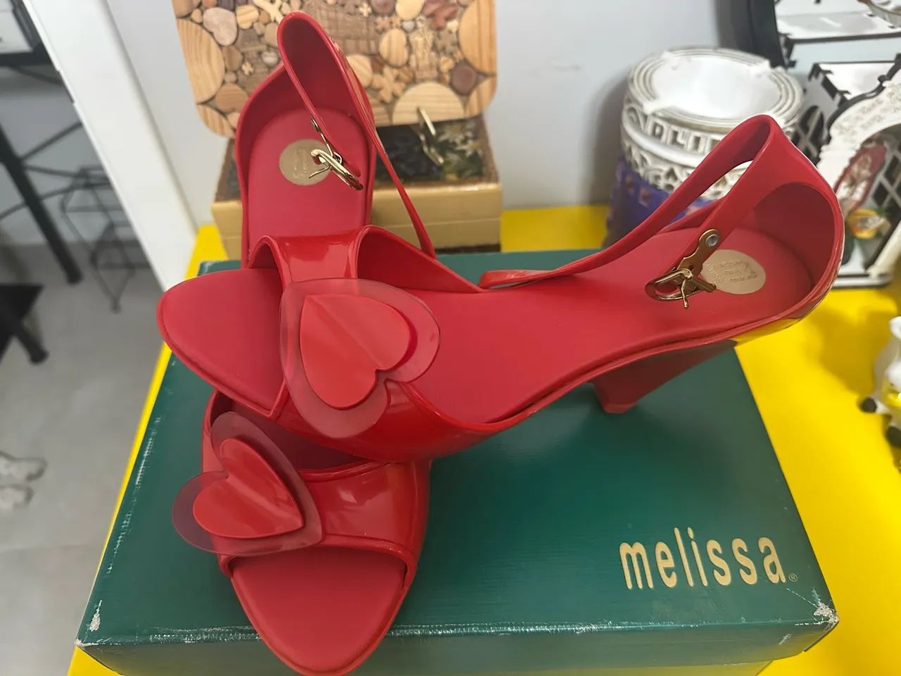 Melissa renda e coração Tam 37 - Foto 4