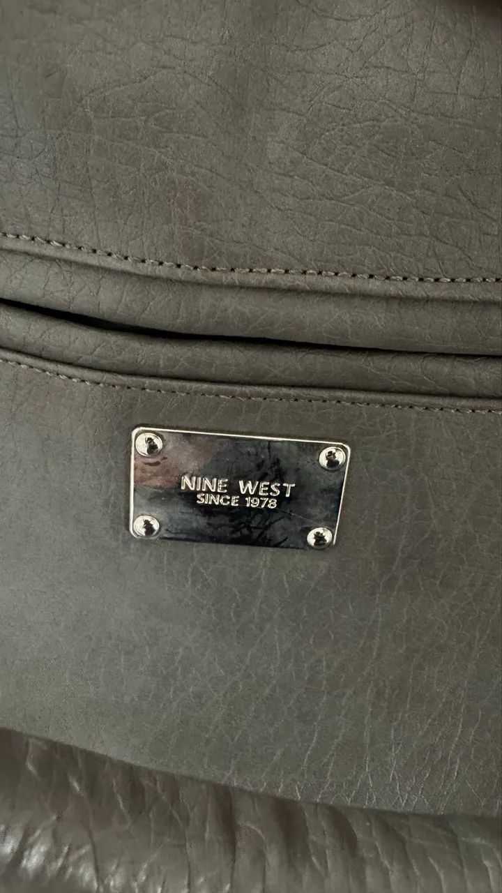 Bolsa Courino Cinza - Foto 5