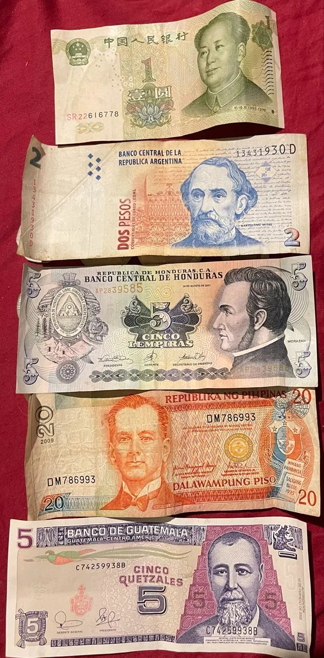 Cédulas e moedas antigas (lote) - Foto 4