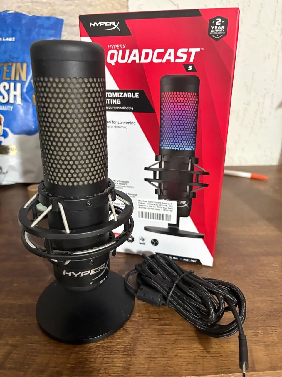 Microfone Gamer Hyperx Quadcast S RGB - Foto 2