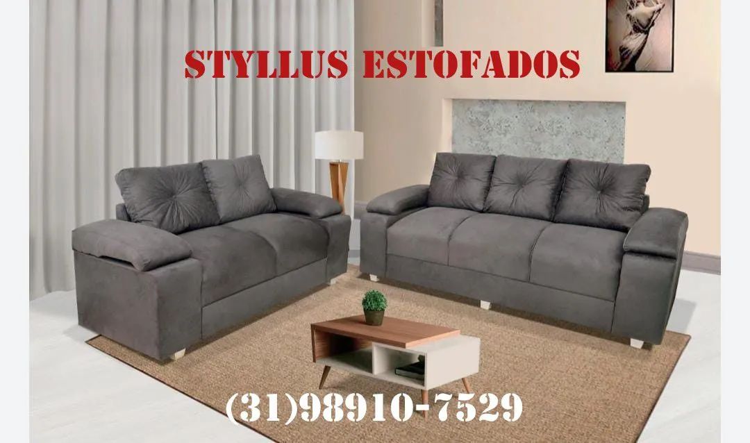 Sofá de 2 e 3 lugares novo 
