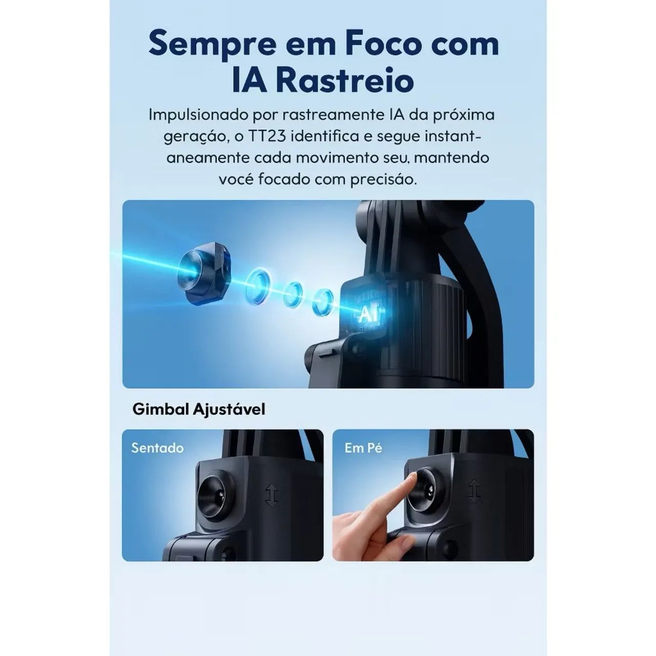 Ulanzi Tt23 163cm Tripé De Rastreamento De Rosto - Foto 3