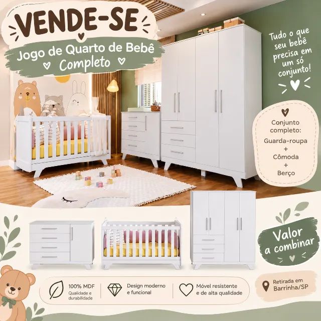 Jogo de quarto bebê  - Foto 3