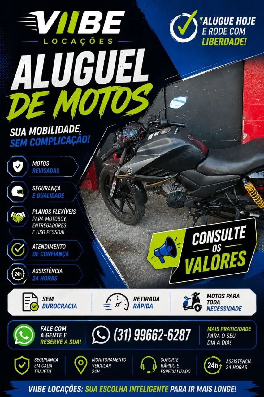 FAZER 150 PARA ALUGUEL 