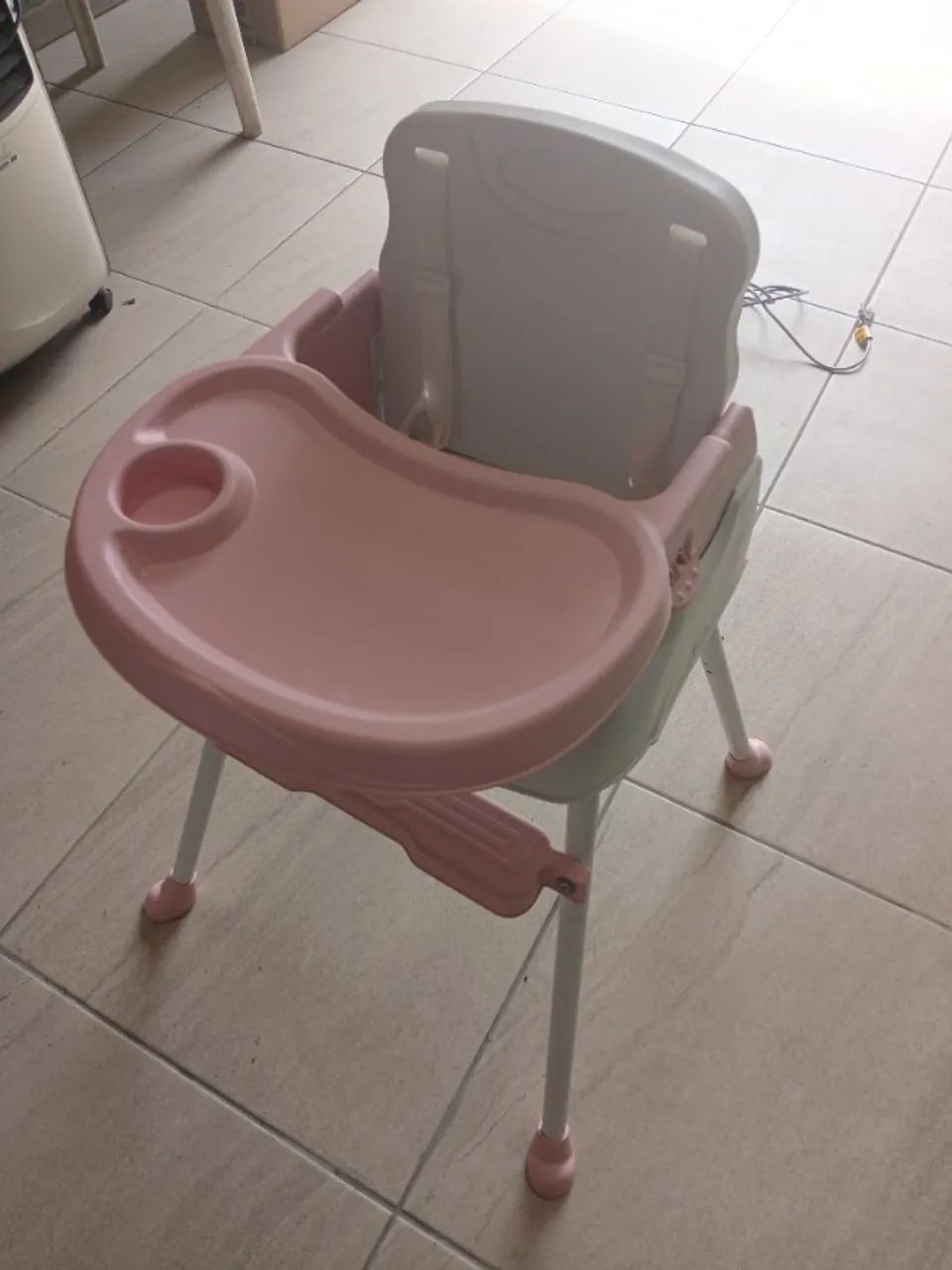 Cadeira De Alimentação Portátil 3em1 Styll Baby Cor Rosa