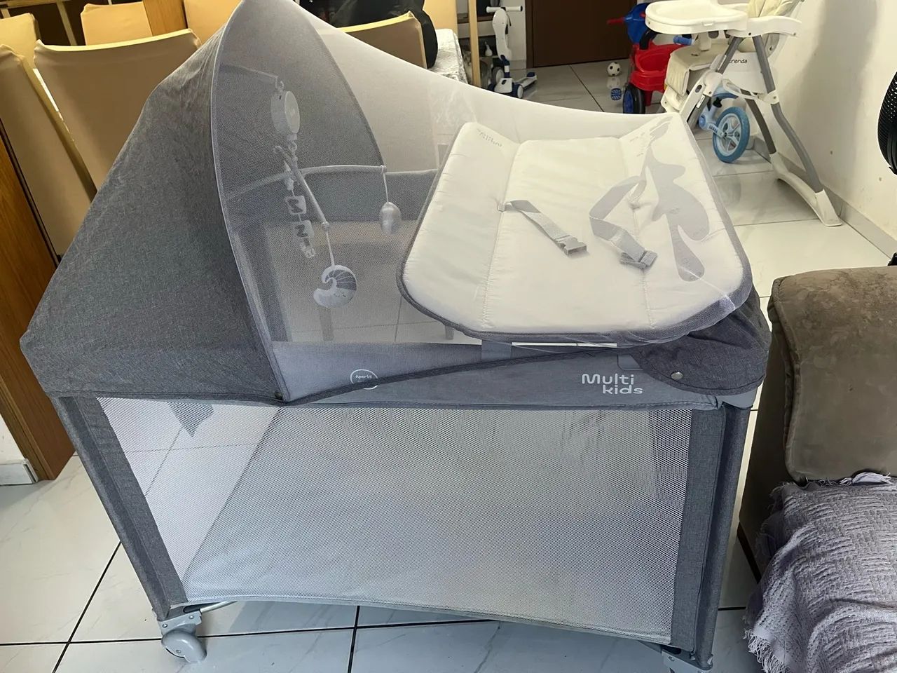Cercadinho multikids com colchão Ortobom 
